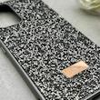 قاب گوشی Galaxy A53 سامسونگ نگین دار سواروسکی SWAROVSKI پلاک فلزی خاکستری کد 152981