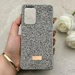 قاب گوشی Galaxy A53 سامسونگ نگین دار سواروسکی SWAROVSKI پلاک فلزی خاکستری کد 152981