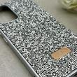 قاب گوشی Galaxy A53 سامسونگ نگین دار سواروسکی SWAROVSKI پلاک فلزی نقره ای کد 152982