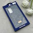 قاب گوشی Galaxy A54 سامسونگ نگین دار سواروسکی SWAROVSKI پلاک فلزی سرمه ای کد 152984