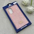 قاب گوشی Galaxy A54 سامسونگ نگین دار سواروسکی SWAROVSKI پلاک فلزی صورتی کد 152985