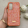قاب گوشی Galaxy A54 سامسونگ نگین دار سواروسکی SWAROVSKI پلاک فلزی نارنجی کد 152987
