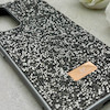قاب گوشی Galaxy A54 سامسونگ نگین دار سواروسکی SWAROVSKI پلاک فلزی خاکستری کد 152988