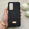 قاب گوشی Galaxy A54 سامسونگ نگین دار سواروسکی SWAROVSKI پلاک فلزی مشکی کد 152989