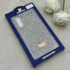 قاب گوشی Galaxy A55 سامسونگ نگین دار سواروسکی SWAROVSKI پلاک فلزی خاکستری کد 152994
