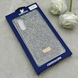 قاب گوشی Galaxy A55 سامسونگ نگین دار سواروسکی SWAROVSKI پلاک فلزی خاکستری کد 152994