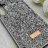 قاب گوشی Galaxy A55 سامسونگ نگین دار سواروسکی SWAROVSKI پلاک فلزی خاکستری کد 152994