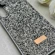 قاب گوشی Galaxy A55 سامسونگ نگین دار سواروسکی SWAROVSKI پلاک فلزی خاکستری کد 152994