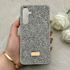 قاب گوشی Galaxy A55 سامسونگ نگین دار سواروسکی SWAROVSKI پلاک فلزی خاکستری کد 152994