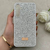 قاب گوشی Galaxy A55 سامسونگ نگین دار سواروسکی SWAROVSKI پلاک فلزی نقره ای کد 152995