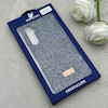 قاب گوشی Galaxy A55 سامسونگ نگین دار سواروسکی SWAROVSKI پلاک فلزی سرمه ای کد 152996