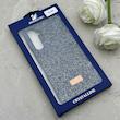 قاب گوشی Galaxy A55 سامسونگ نگین دار سواروسکی SWAROVSKI پلاک فلزی سرمه ای کد 152996