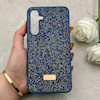 قاب گوشی Galaxy A55 سامسونگ نگین دار سواروسکی SWAROVSKI پلاک فلزی سرمه ای کد 152996