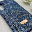 قاب گوشی Galaxy A55 سامسونگ نگین دار سواروسکی SWAROVSKI پلاک فلزی سرمه ای کد 152996