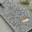 قاب گوشی Galaxy A56 سامسونگ نگین دار سواروسکی SWAROVSKI پلاک فلزی نقره ای کد 152997