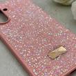 قاب گوشی Galaxy A56 سامسونگ نگین دار سواروسکی SWAROVSKI پلاک فلزی صورتی کد 152999