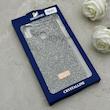 قاب گوشی Galaxy A11 - M11 سامسونگ نگین دار سواروسکی SWAROVSKI پلاک فلزی خاکستری کد 153002