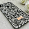 قاب گوشی Galaxy A11 - M11 سامسونگ نگین دار سواروسکی SWAROVSKI پلاک فلزی خاکستری کد 153002