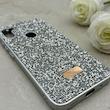 قاب گوشی Galaxy A11 - M11 سامسونگ نگین دار سواروسکی SWAROVSKI پلاک فلزی نقره ای کد 153003