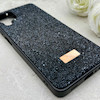 قاب گوشی Galaxy A12 - M12 سامسونگ نگین دار سواروسکی SWAROVSKI پلاک فلزی مشکی کد 153005