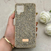 قاب گوشی Galaxy A12 - M12 سامسونگ نگین دار سواروسکی SWAROVSKI پلاک فلزی طلایی کد 153006
