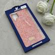 قاب گوشی Galaxy A12 - M12 سامسونگ نگین دار سواروسکی SWAROVSKI پلاک فلزی نارنجی کد 153007