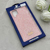 قاب گوشی Galaxy A12 - M12 سامسونگ نگین دار سواروسکی SWAROVSKI پلاک فلزی صورتی کد 153008