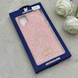 قاب گوشی Galaxy A12 - M12 سامسونگ نگین دار سواروسکی SWAROVSKI پلاک فلزی صورتی کد 153008