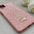 قاب گوشی Galaxy A12 - M12 سامسونگ نگین دار سواروسکی SWAROVSKI پلاک فلزی صورتی کد 153008