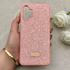 قاب گوشی Galaxy A13 4G سامسونگ نگین دار سواروسکی SWAROVSKI پلاک فلزی صورتی کد 153009