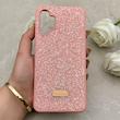 قاب گوشی Galaxy A13 4G سامسونگ نگین دار سواروسکی SWAROVSKI پلاک فلزی صورتی کد 153009