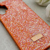 قاب گوشی Galaxy A13 4G سامسونگ نگین دار سواروسکی SWAROVSKI پلاک فلزی نارنجی کد 153010