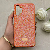 قاب گوشی Galaxy A13 4G سامسونگ نگین دار سواروسکی SWAROVSKI پلاک فلزی نارنجی کد 153010