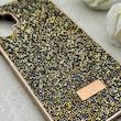 قاب گوشی Galaxy A13 4G سامسونگ نگین دار سواروسکی SWAROVSKI پلاک فلزی طلایی کد 153012