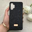 قاب گوشی Galaxy A13 4G سامسونگ نگین دار سواروسکی SWAROVSKI پلاک فلزی مشکی کد 153013