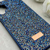 قاب گوشی Galaxy A13 4G سامسونگ نگین دار سواروسکی SWAROVSKI پلاک فلزی سرمه ای کد 153014