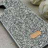 قاب گوشی Galaxy A13 4G سامسونگ نگین دار سواروسکی SWAROVSKI پلاک فلزی نقره ای کد 153015