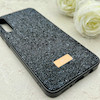 قاب گوشی Galaxy A30S - A50S - A50 سامسونگ نگین دار سواروسکی SWAROVSKI پلاک فلزی مشکی کد 153017