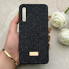 قاب گوشی Galaxy A30S - A50S - A50 سامسونگ نگین دار سواروسکی SWAROVSKI پلاک فلزی مشکی کد 153017