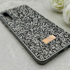 قاب گوشی Galaxy A30S - A50S - A50 سامسونگ نگین دار سواروسکی SWAROVSKI پلاک فلزی خاکستری کد 153018