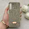قاب گوشی Galaxy A30S - A50S - A50 سامسونگ نگین دار سواروسکی SWAROVSKI پلاک فلزی طلایی کد 153019