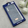 قاب گوشی Galaxy A30S - A50S - A50 سامسونگ نگین دار سواروسکی SWAROVSKI پلاک فلزی سرمه ای کد 153020