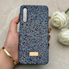 قاب گوشی Galaxy A30S - A50S - A50 سامسونگ نگین دار سواروسکی SWAROVSKI پلاک فلزی سرمه ای کد 153020