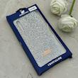قاب گوشی Galaxy A30S - A50S - A50 سامسونگ نگین دار سواروسکی SWAROVSKI پلاک فلزی نقره ای کد 153021