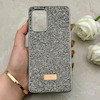 قاب گوشی Galaxy A52 4G - Galaxy A52 5G - Galaxy A52S سامسونگ نگین دار سواروسکی SWAROVSKI پلاک فلزی خاکستری کد 153024