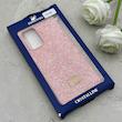 قاب گوشی Galaxy A52 4G - Galaxy A52 5G - Galaxy A52S سامسونگ نگین دار سواروسکی SWAROVSKI پلاک فلزی صورتی کد 153027