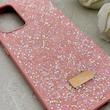 قاب گوشی Galaxy A52 4G - Galaxy A52 5G - Galaxy A52S سامسونگ نگین دار سواروسکی SWAROVSKI پلاک فلزی صورتی کد 153027