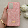 قاب گوشی Galaxy A52 4G - Galaxy A52 5G - Galaxy A52S سامسونگ نگین دار سواروسکی SWAROVSKI پلاک فلزی صورتی کد 153027