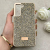 قاب گوشی Galaxy S21 FE سامسونگ نگین دار سواروسکی SWAROVSKI پلاک فلزی طلایی کد 153029