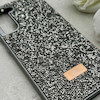 قاب گوشی Galaxy S21 FE سامسونگ نگین دار سواروسکی SWAROVSKI پلاک فلزی خاکستری کد 153031